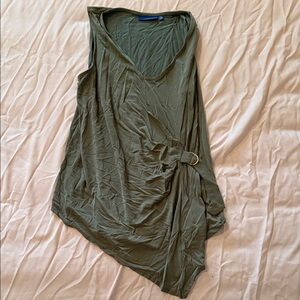 Apt. 9 Asymmetrical Olive Top